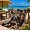 Marienkäfer Eleganz Klaus Strandtuch Mikrofaser Strandtuch, Leicht und Schnelltrocknend, für Sommerreisen, Schwimmbad-Fan Geburtstagsgeschenk