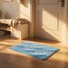 Blue Geometric Area Rug Boho Southwestern Diamond Pattern Mat for Living Room Bedroom Runner Plush Soft Machine Washable Home De