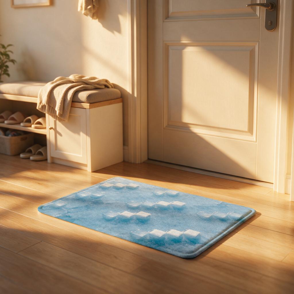 Blue Geometric Area Rug Boho Southwestern Diamond Pattern Mat for Living Room Bedroom Runner Plush Soft Machine Washable Home De