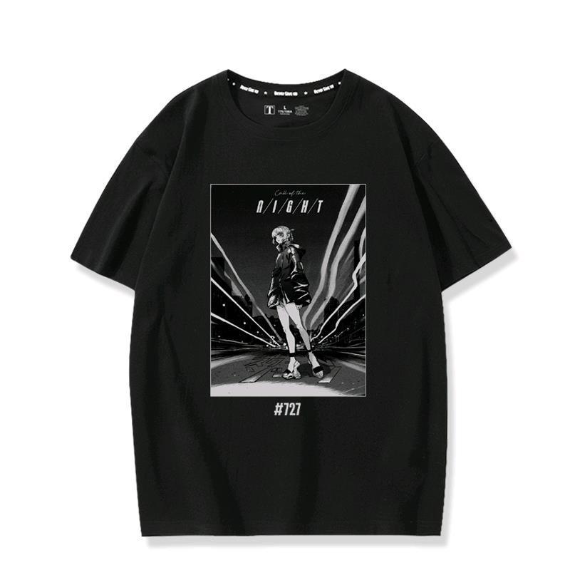 Anime CALL OF THE NIGHT Print Tshirt Summer Tops for Unisex Women Short Sleeve Tee Cotton T Shirts Unisex Women Clothes
