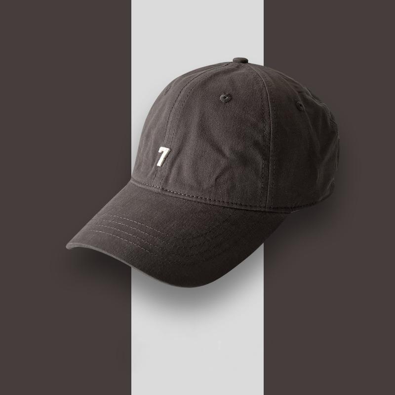 Tide Brand Number 7 Embroidered Baseball Cap Children's Summer New Cotton Versatile Street Face Cap