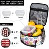 Bolsa de Almuerzo Térmica con Estampado de Huella de Perro Linda para Niños, Nevera Escolar, Fiambrera Térmica, Bolso Tote, Contenedor de Fiambreras Portátil
