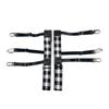 1 Pair Elastic Shirt Holder Stays Three Clip Thigh Suspender Garter Socks Fastener Clip  Men Women