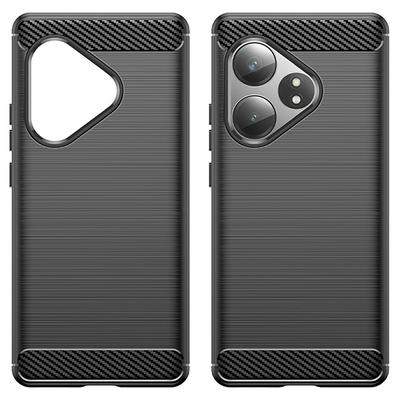 For Realme GT Neo6 5G/GT 6T 5G/GT 6 5G Case Carbon Fiber Texture TPU Brushed Phone Cover