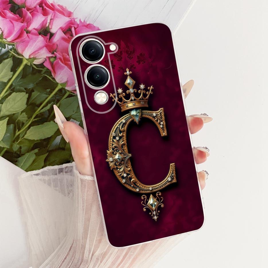 For Vivo Y04 Case V2430 Cool Fashion Letters Cover Soft Silicone Phone Case For Vivo Y29s Y 29s VivoY04 VivoY29s Back Cover Bags