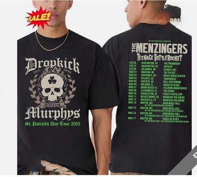 Dropkick Murphys Maglietta Festa di San Patrizio 2025 Taglie dalla S alla 5X