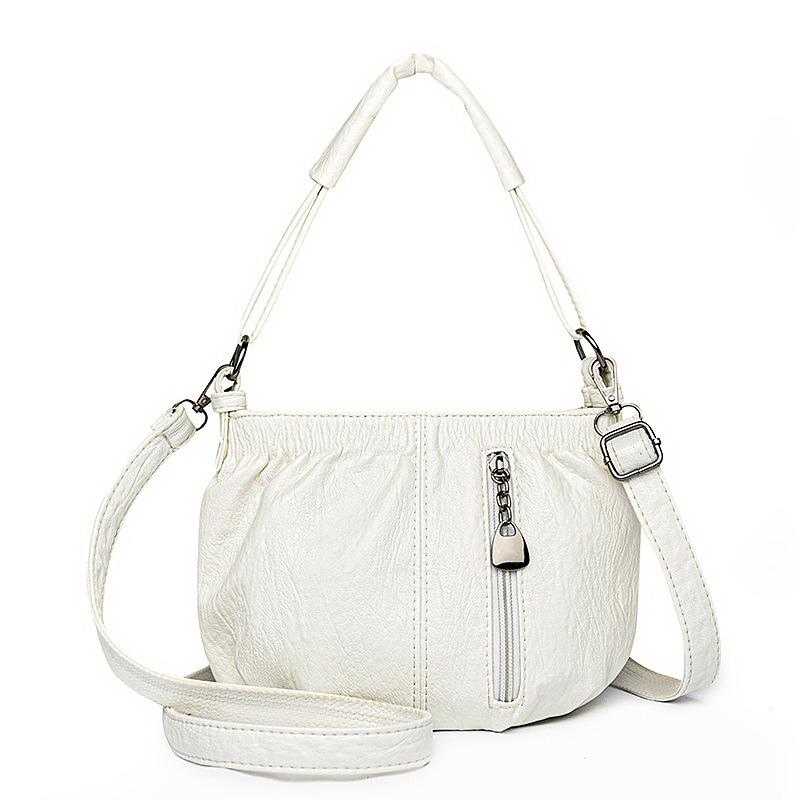 Fashionable Handbag Ladies' Bag Bucket Bag Underarm Bag Casual Soft Leather Feel Crossbody Bag for Middle-aged Women