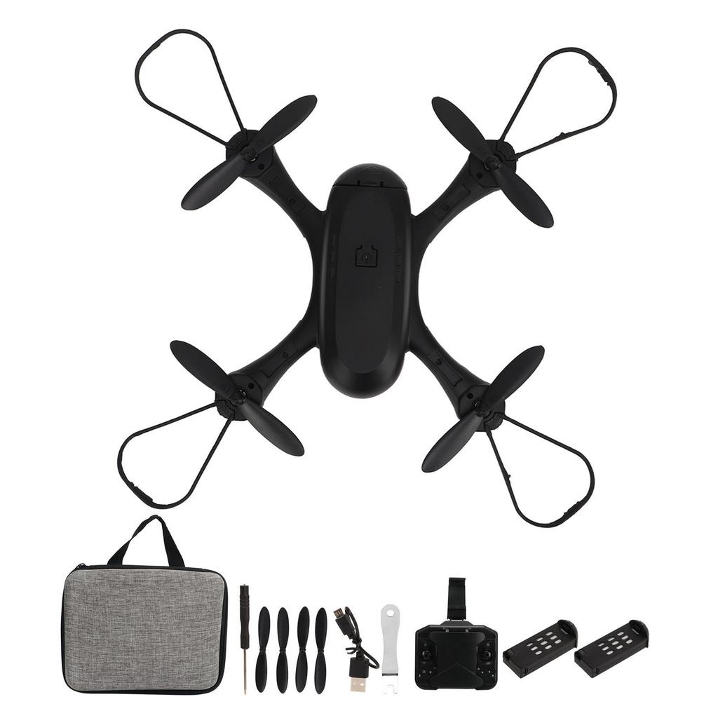 RC Drone with 4K HD Dual Cameras Optical Flow Positionin 4 Axle RC Quadcopter with LED Light for Kids Over 14 3 Battery
