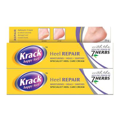 Krack Ajurvédský krém na opravu pat, 25 g Balení 2 ks, Hydratuje a hojí popraskané nohy