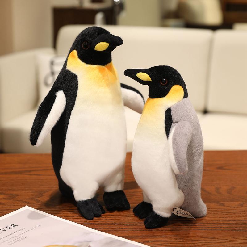 Cute Chubby Polar Penguin Plush Toy Stuffed Fullfil Soft Real Life Animal Doll Home Decoration Birthday Gifts Emperor Penguin
