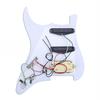 Musiclily HSS Pickguard Assembly for Fender Stratocaster and Squier Guitars with Humbucker White 11-Hole Pre-Wired USA/Mexico Single-Coil Pickups,