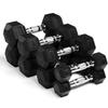 Haltères Solides en Fonte pour Hommes - Équipement de Fitness à Domicile pour le Développement Musculaire et le Tonus des Bras, Revêtement en Caoutchouc pour la Durabilité.