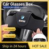 JUSK5 New 2025 Car Sun Visor Sunglasses Case Glasses Organizers Box For X1 X2 X3 X4 X5 X6 X7 G20 G30 6GT E46 E90 E60 F10 E39 F30 E