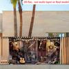 1Pcs Horse Barn Ranch Scene Garage Decoration Background Country Backdrop Decorations For Photo Studio Photo Booth Party