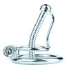 FRRK Stainless Steel Male Chastity Devices Cock Cage With Urethral Catheter Penis Lock Cock Ring Sex Toys For Men Chastity Belt