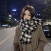 Autumn and winter atmosphere imitation cashmere scarf women's warm retro student long shawl cold scarf men