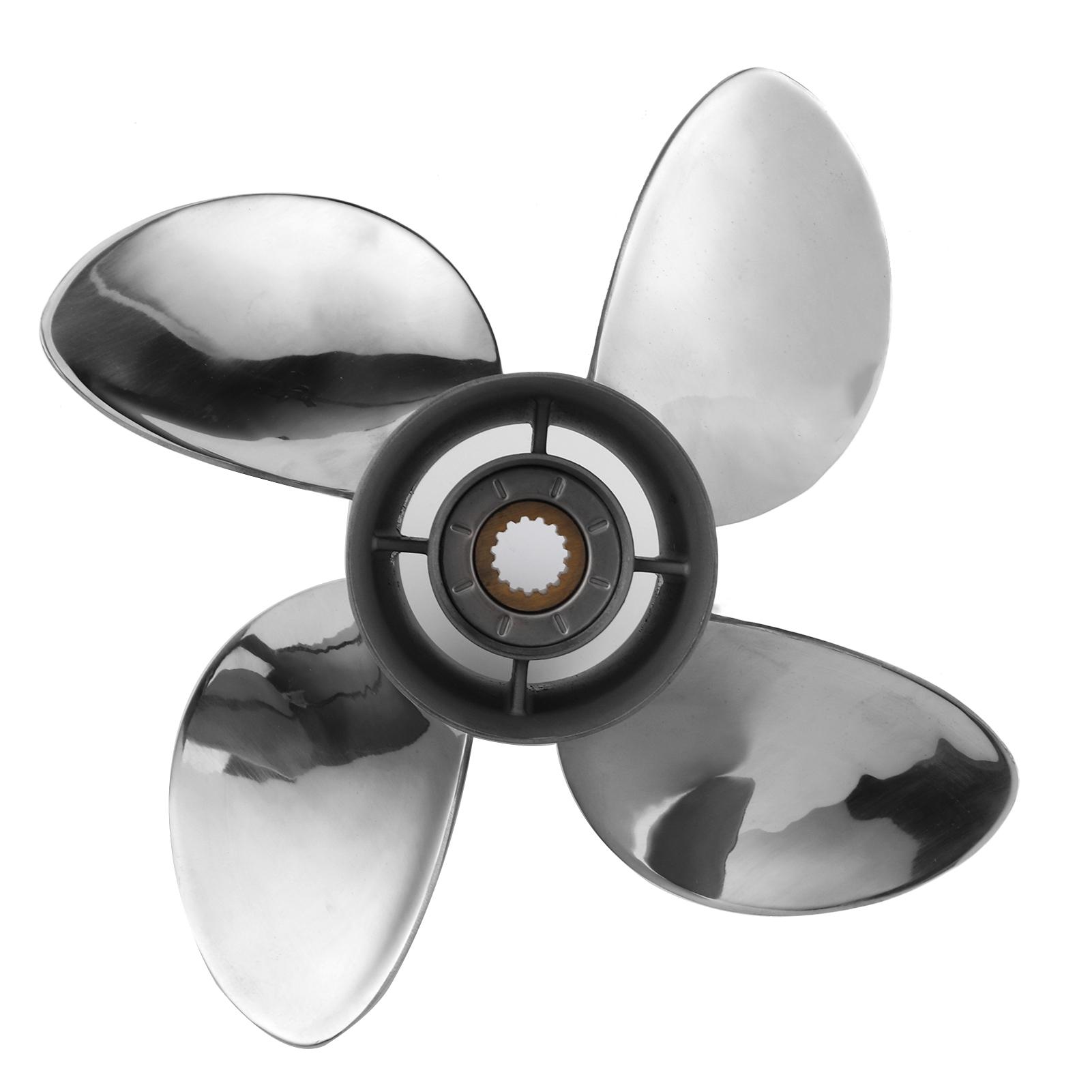 

Outboard Engine Propeller 15 Spline Tooth 19in Pitch Fit for 40‑140HP 4‑1 4in Gearcase
