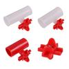 5 Pcs Automatic Chicken Nipple Drinker Cross-Shaped Hens Quail Birds Drinking Bowls Water Poultry Applies OD 20/25mm PVC Pipe