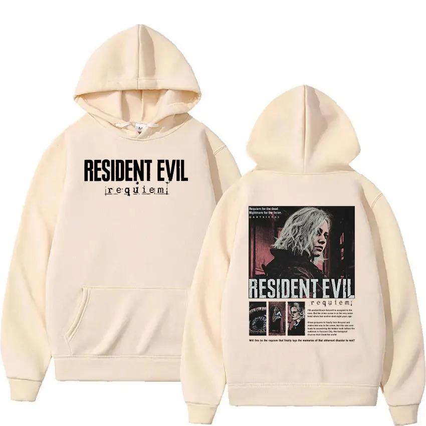 2026 Resident Evil 4 Potisk Mikina Pánská Dámská Vintage Módní Pulovr Mikina Ležérní Fleecová Dlouhý Rukáv Oversized S Kapucí Streetwear