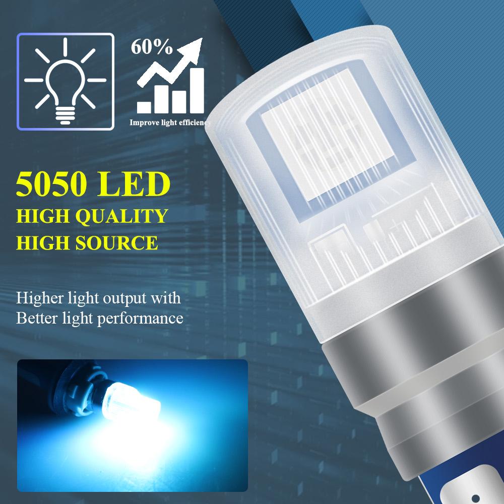 2Pcs/Set RGB LED T10 W5W Bulbs with Remote Control W5W Led 194 168 Car Reading Dome Light Car Wedge Lamp License Plate Lights