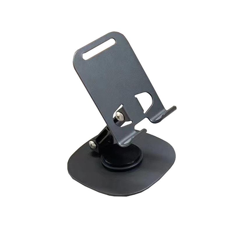 Adjustable Foldable Aluminum Phone & Tablet Holder - Rotating, Portable, and Ideal for Live Broadcasts