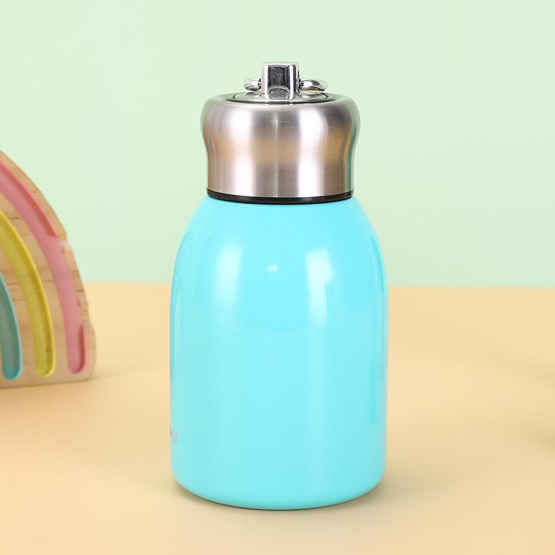 New Stainless Steel Small Fat Cube Water Cup Portable Ring Pocket Cup Double Vacuum Stainless Steel Thermos Cup