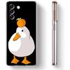 Cartoon Doubt Duck Shockproof Phone Case For Samsung Galaxy S23 Ultra S22 5G S20 S21 FE 5G S10E S9 S8 S10 Plus Soft Clear Cover