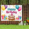 2D Flat 5 Years Old Happy Birthday Backdrop Watercolor Style Background