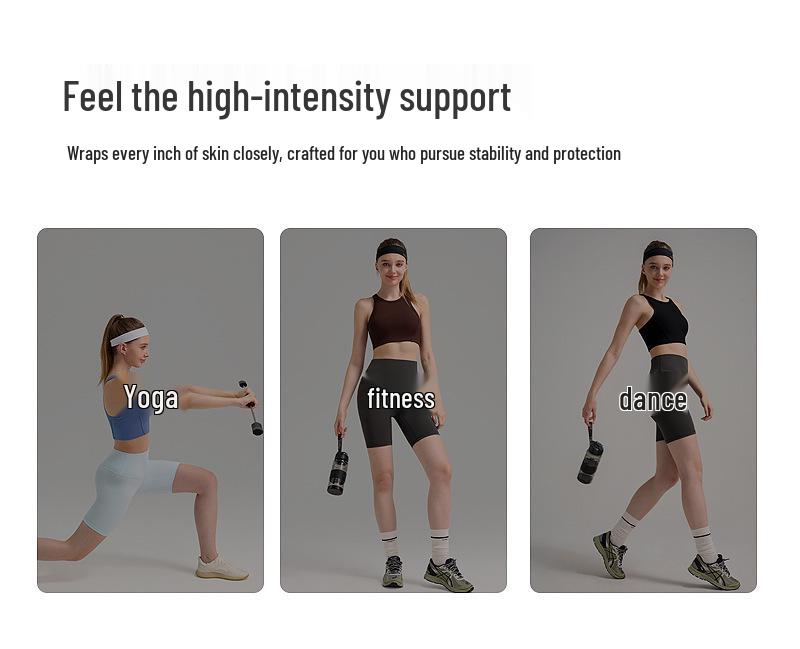 Sutiã Esportivo Feminino à Prova de Choque e Secagem Rápida: Top Fitness Canelado, Absorvente de Suor, para Treino de Yoga