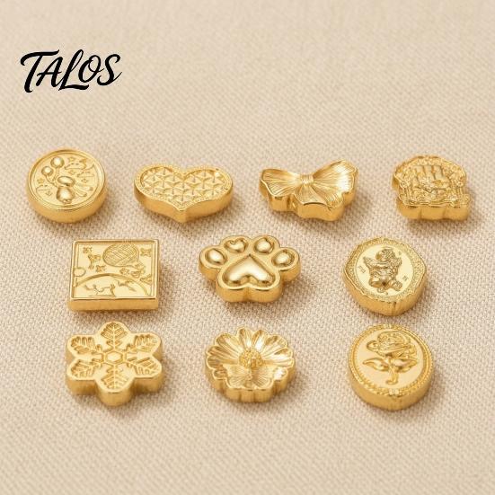 Journaling Collage Stamp 10Pcs Wax Seal Heads Set, Vintage Classic Embossed Sealing Handwritten Note for Envelopes Wedding Party Invitations