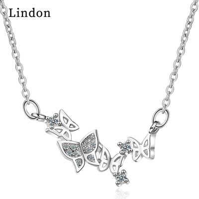 Lindon colar feminino pingente liga de cobre zircão moda presente