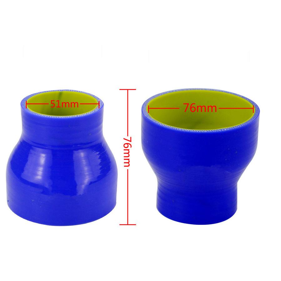 Universal 3 Ply 51mm/76mm Straight Silicone Hose Intercooler Turbo Coupler Tube
