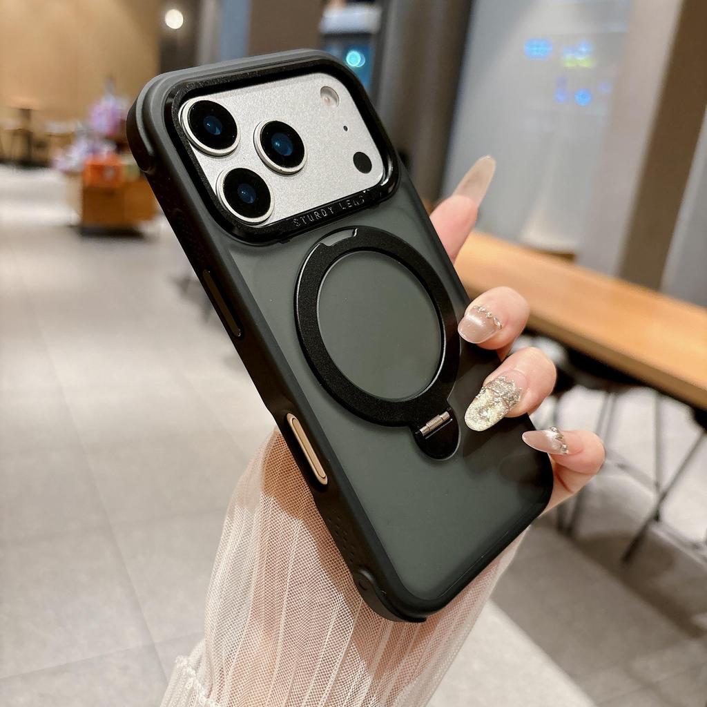 iPhone 17 Pro Max Nebula Magnetic Kickstand Skin-Feel Drop-Proof Case