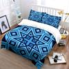 Set Decor Acasă cu Model Geometric Pătură Moale Confortabilă Set Lenjerie de Pat Inclus 1*Husă Pilotă & 2*Fețe de Pernă cadou