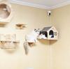 Cat Wall Furniture Wall-Mounted Cat Climbing Frame Tree Tower Plush Hammock House Sisal Scratching Post Indoor Cats Playground