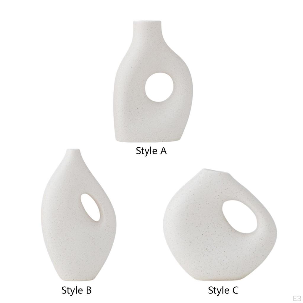 Abstract Vase Plant Pot Holder Modern Decoration Home Bud Ceramic Geometric Flower Planter