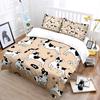 Cartoon Dog Doodle Pattern Pattern Duvet Cover Set Digital Print Colorful Polyester Bedding With Zipper Closur For Kids Gifts