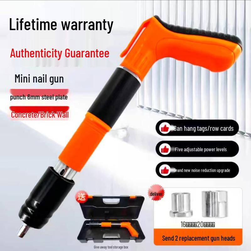 Compact Silenced Nail Gun for Hydropower Decoration