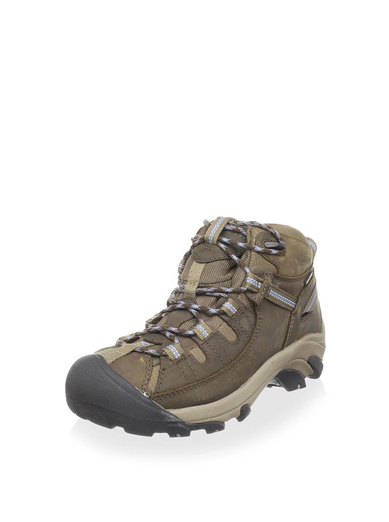 KEEN TARGHEE II MID WP Trekking Targhee Two Mid SLATE cm Shoes, Waterproof, Women's, BLACK/FLINT STONE, 25.0