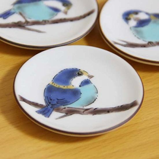 Kutani ware Seikou ovn Hime tallerken (sett med 5) Sanjaku SK-386 [Pinnestøtte, liten bønnefat]