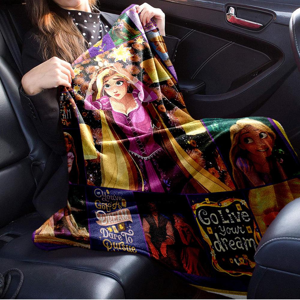 1pc Flannel Tangled Rapunzel Adventure Bedding Throw Blanket Sofa Cover Gift Home
