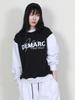 Deumakeu Logo Graphic Color Mix Sweatshirt Black