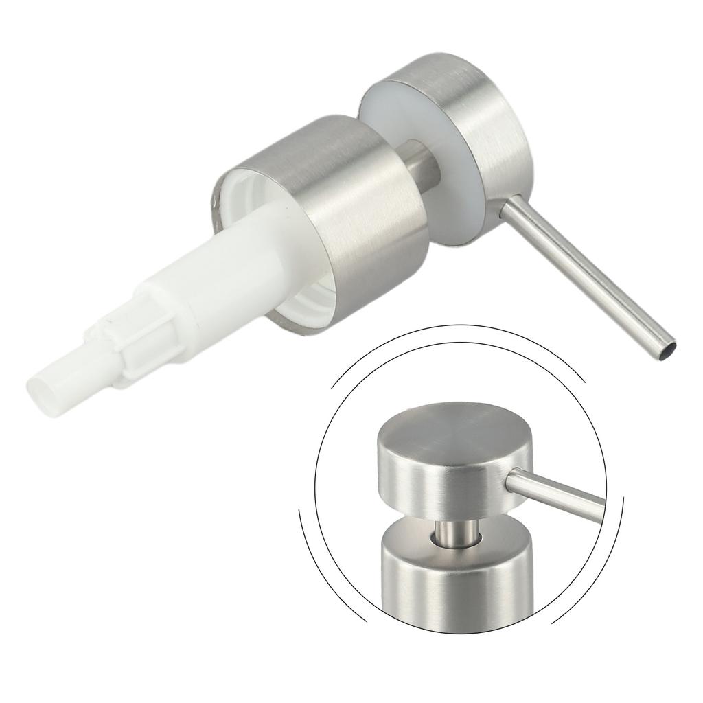 Lotion Pump Head 304 Stainless Steel Lotion Bottle Dispenser Soap Dispenser Press Head Bathroom Liquid Soap Dispenser