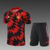 Manchester United Football Suit Custom Autumn And Winter Long-Sleeved Half-Pull Pre-Game Warm-Up Children'S Short-Sleeved Training Suit