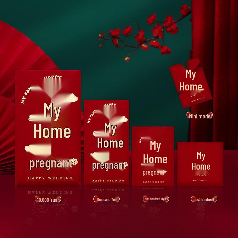 Double Happiness Wedding Lai See Red Envelope for Bride Door-Blocking Gift