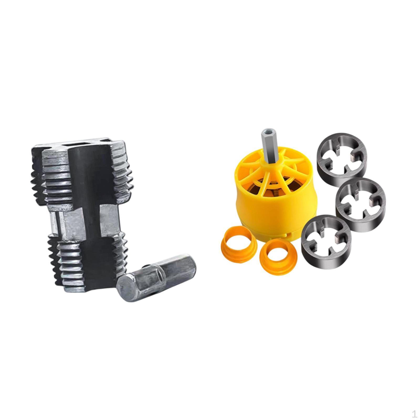 

Набор для нарезания резьбы на трубах из ПВХ, многофункциональный ручной инструмент, практичные принадлежности, сантехнические инструменты Style A