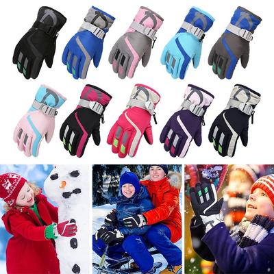 Gants de Ski Antidérapants pour Enfants Imperméables Mitaines Mignonnes Neige Snowboard