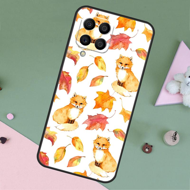 Autumn Leaves Fall Fox For Samsung Galaxy M11 M21 M31 M12 M13 M14 M15 M35 M34 M54 M33 M53 M32 M52 M06 M16 M55 Case