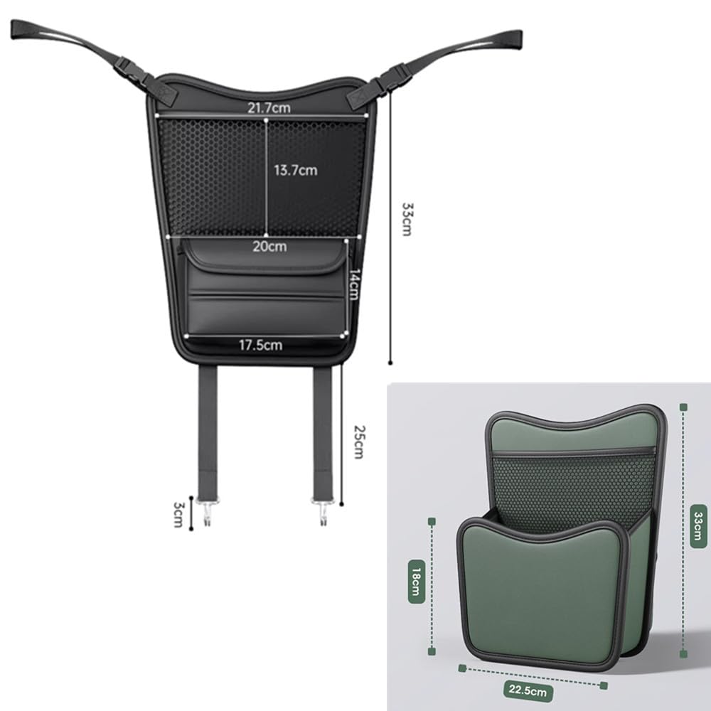 TATACLEA Car Seat Back Storage Hanging Car Storage Multifunctional Seat Back Storage Car Tissue Box Leather Car Seat Organizer Back Seat Car Organizer