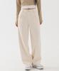 PIANER Semi-Wide One-Pleat Cotton Pants (Cream)